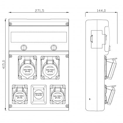 Zásuvková rozvodnica 632.33112/4