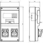 Zásuvková rozvodnica D231.0020-1/4